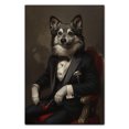 thumbnail image 3 of Hudo Finnish Lapphund Painting Gentleman Style on Canvas, Finnish Lapphund Vintage Costume Style Animals Posters For Home Decorations, Living Room, Bathroom Decor, 3 of 5