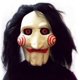 thumbnail image 2 of Jigsaw Saw Masque Avec Des Cheveux Synthtiques - Parfait Pour Le Carnaval Et L'halloween - Disfraz Adulte - Látex, Unisexe Taille Unique-phwj Rojo Verde Cocina, Decoración y Otros, 2 of 5
