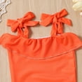 thumbnail image 5 of Utlike Girls Swimwear Summer Toddler Ruffles Flowers Prints One-Piece Swimwear Beach One-Piece Swimsuit Bikini Girls Matching Beach Bathing Suit Size 18 Months-24 Months, 5 of 7
