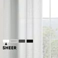 thumbnail image 3 of Mainstays Windowpane Sheer Curtain Panel Pair, Set of 2, Soft Silver, 38" W x 84" L, 3 of 8