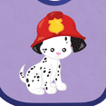 thumbnail image 4 of Inktastic Fireman Dog, Cute Dog, Puppy, Doggo, Dalmatian Boys or Girls Baby Bib, 4 of 4