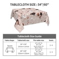 thumbnail image 7 of Wukai Funny Chicken Waterproof Tablecloth for Kitchen Dining, Fits Square Tables for 2-4 Seats -60"x60", 7 of 7