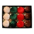 thumbnail image 7 of DeskAKBK 12-Pack Fabric Christmas Ball Ornaments, Soft Touch Tree Decorations for Holiday Home Party Festive Decor, 7 of 7