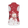 thumbnail image 6 of Yuyamidu Cute Snowman Womens Sleeveless Golf Shirt Red Christmas Athletic Tennis Shirts Lightweight Golf Clothes Workout Pullover Tank Tops Size S, 6 of 8