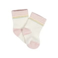 thumbnail image 5 of Gerber Baby Girl Jersey Crew Wiggle-Proof Socks, 8-Pack (0-3 Months - 6/9 Months), 5 of 10