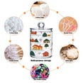 thumbnail image 4 of Clear Storage Jar 2.75x 4.13 Inches One Sizex2 Cotton Swabs Cans Translucent Plasticental Floss Cans Cotton Pads Cans Bathroom Canisters Snow House, 4 of 7