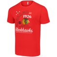 thumbnail image 2 of Men's Starter  Red Chicago Blackhawks Arch City Team Graphic T-Shirt, 2 of 3