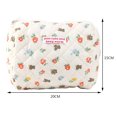 thumbnail image 2 of Bolsos de embrague de algodón Lindo oso floral Estuche de lápices de dibujos animados Monedero de almacenamiento con cremallera, 2 of 5