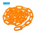 thumbnail image 3 of Unique Bargains 0.3' Diameter 10Ft Length Plastic Chain Barrier Safety Link Chain Stanchion for Crowd Control, Orange, 3 of 5