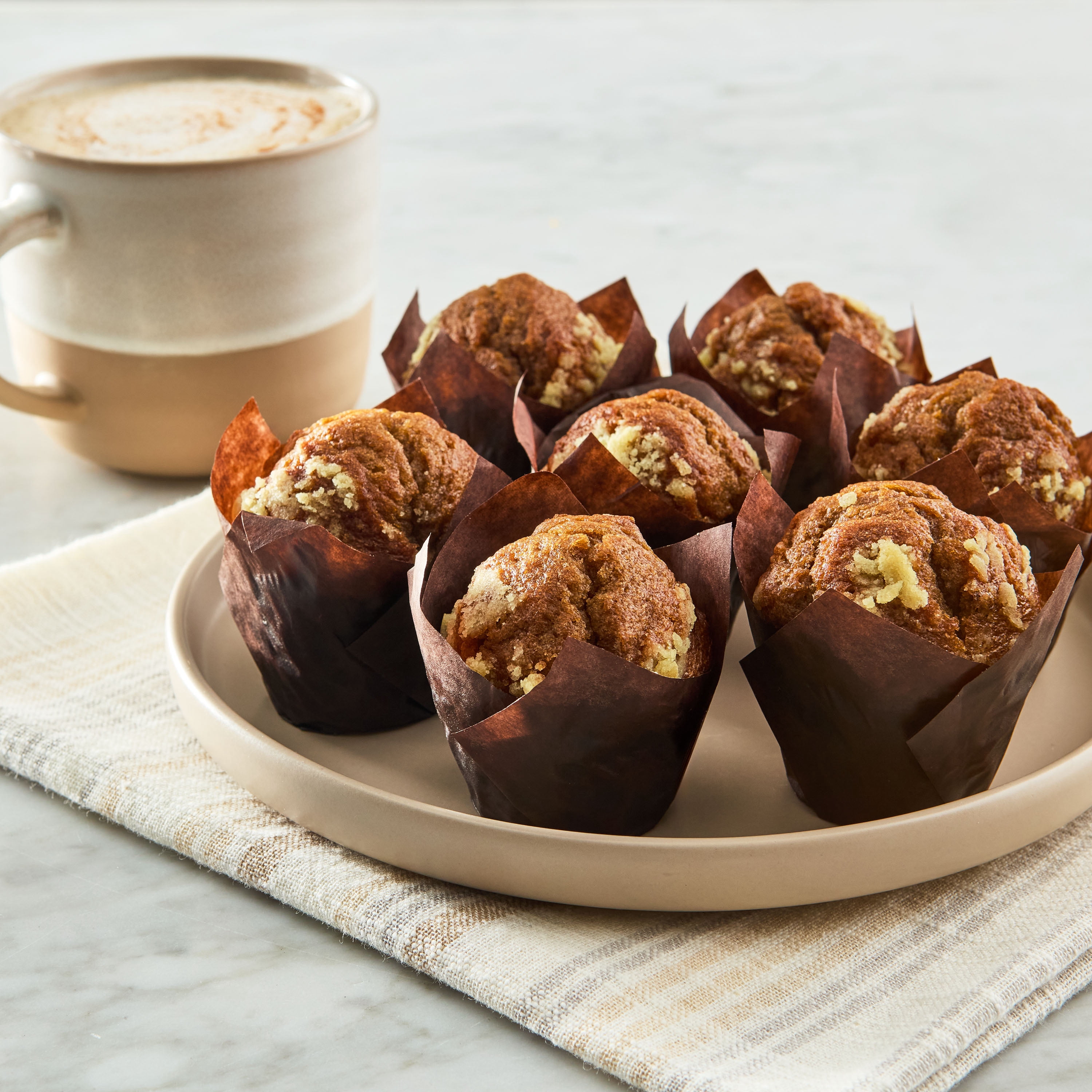 Marketside Vanilla Latte Baked Muffins, 14 oz, 9 Count (Shelf Stable)