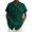 #010-Dark Green, variant on Xyxonk Shirts for Men's Button Down Solid Color Shirts Spring Summer Short Sleeve Collared Vacation T-Shirts with Pocket Black 2XL