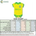 thumbnail image 6 of Cnins Toddler Brazil Soccer Jersey Bodysuit for Boy Girl Baby Onesie Unisex (6-12 months), 6 of 6