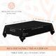 thumbnail image 2 of Mantel blanco clásico WEALUXE negro de 60 x 102 pulgadas para mesa de 6 pies, 2 of 8