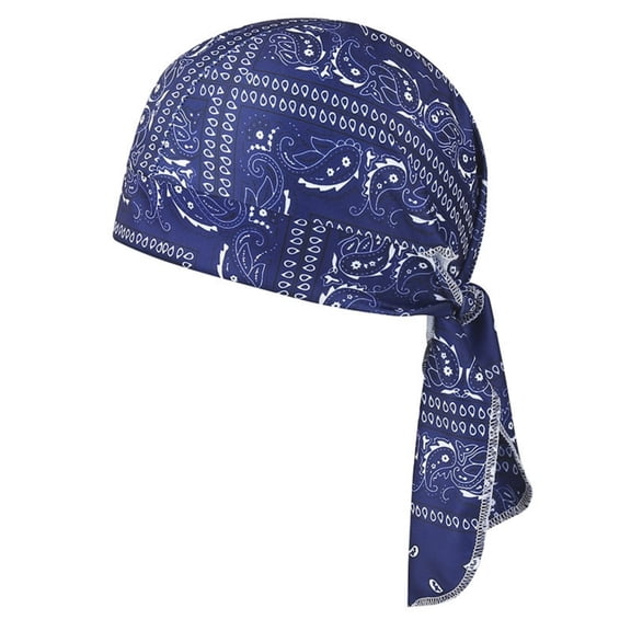 GrmtClth Sweat Wicking Do Rags Caps, Cooling Hip Hop Hat,Motorcycle Head Wrap Doo Rag Liner for Men Women Navy