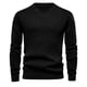 thumbnail image 5 of Suéter de cuello redondo de moda para hombre, pequeño, a cuadros, de otoño, suelto, de punto, de algodón, de manga larga, para hombre, 5 of 6