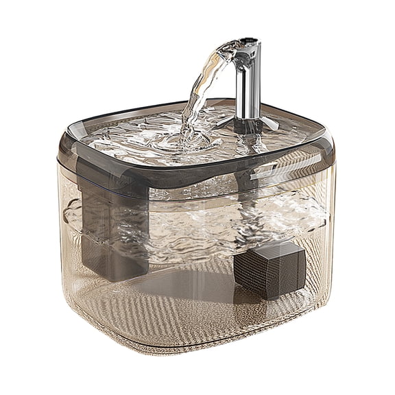 Pet Water Fountain, 1.5L Super Silent Water Dispenser with Filter, USB Water Bowl Light for Small Dogs Cats Indoor Home
