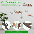 thumbnail image 4 of Keyohome Metal Bird Wall Art Decor Birds on The Branch Decor Metal Sculpture Silhouette Ornament Branch Wall Hanging Sign for Balcony Garden Home,2Pcs,Colorful, 4 of 11