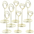 thumbnail image 4 of Miangastore 8pcs Mini Place Card Holders Wedding Table Number Holders Wire Photo Holders, 4 of 8