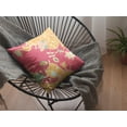 thumbnail image 3 of Purple Gray Garden Indoor Outdoor Zippered Throw Pillow, 3 of 4