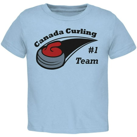

Winter Games Curling Team Canada Toddler T Shirt Light Blue 4T