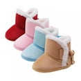 thumbnail image 2 of URMAGIC Infant Boots Winter Baby Girl Shoes Soft Sole Anti-Slip Toddler Snow Warm Prewalker Newborn Boots, 2 of 7