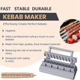 thumbnail image 4 of Large Kebab Press, Gray Plastic Kabab, Manual Kabab Mold, Kebab Maker Skewer, 4 of 5