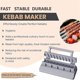 thumbnail image 4 of Large Kebab Press, Gray Plastic Kabab, Manual Kabab Mold, Kebab Maker Skewer, 4 of 5