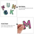 thumbnail image 3 of 52pcs Colorful Alphabet Patches Letter Applique Sew On Clothing Accessories, 3 of 8