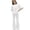 White, variant on GiLiling Girls 2 Piece Outfits Cute Bow Print T-Shirt and Flare Pants Spring Summer Teen Girls Fashion Clothing Set (Yellow, 11-12 Years)