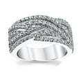 thumbnail image 2 of Women's 925 Sterling Silver Cubic Zirconia Right HRing, 2 of 3