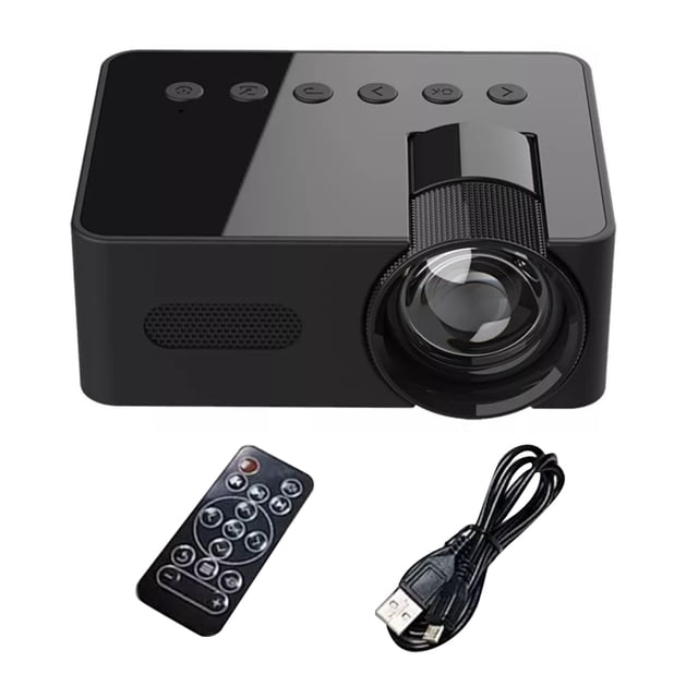 JIAHAOO Upgrade Your Home Entertainment - YT100 Projector, 16:9 Aspect Ratio, Manual Focus