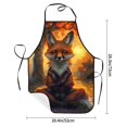 thumbnail image 2 of Sikiie Sunset Maple Tree Fox Aprons for Kitchen Cooking Aprons, Chef Apron for Men Women Chef, 2 of 7