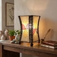 thumbnail image 4 of Eangee Home Design Hourglass Table Lamp, Shade Made Of Jackfruit Leaves, 10x10x15 Inches, 4 of 5