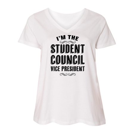 

Inktastic I m the Student Council Vice President Women s Plus Size V-Neck