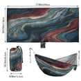 thumbnail image 2 of Hanging Hammock Portable Travel Camping For Outdooor Beach Camping Hiking Red Marble-patterned, 2 of 8