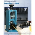 thumbnail image 6 of Frstem Manual Wire Stripping Machine, 0.06''-0.98'' Wire Stripper Machine with Hand Crank or Drill Powered, 65 MN Spring Steel Blade Portable Aluminum Frame Wire Peeler for Scrap Copper Recycling, 6 of 8
