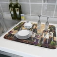 thumbnail image 6 of Absorbent Dish Drying Mat for Kitchen Counter 18x24 Inch Wine Dish Drying Mat Microfiber Red Wine Glass Dish Mat Drainer Rack Mats Fast Dry Bottles Dish Dry Pad Protector Kitchen Accessories, 6 of 6