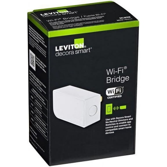 Leviton Decora WiFi Smart Bridge - Smart Home Connectivity - 1 Pack, White
