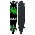 thumbnail image 1 of Krown Green Flame Complete Longboard Skateboard, 1 of 4