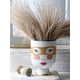 thumbnail image 2 of Florero de mesa mate con cabeza de niña pequeña, cara de mujer, máscara de ojo dorado, arreglo de flores, maceta de escritorio de boca grande, botella decorativa para el hogar Adepaton 2028221, 2 of 9