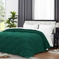 thumbnail image 3 of D.N.G. BEDDINGS 1 Piece Luxury Reversible Diamond Pattern Comforter Premium Super Soft, All Season 800 TC, 100% Egyptian Cotton King/California King Size Teal Green/White Solid Color, 3 of 7
