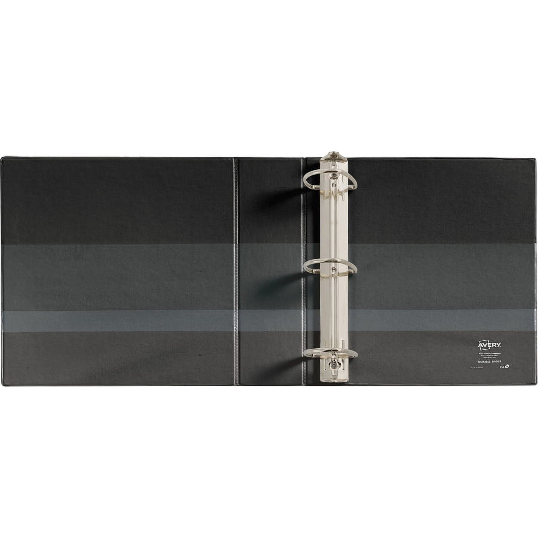 Avery Durable View Binder with EZD Rings, 3" Letter Size 8.5" x 11", 670‑Sheet Capacity, Black