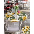 thumbnail image 6 of Outdoor Tablecloth with Umbrella Hole Zipper Rustic Sunflowers Round Tablecloth 60" Waterproof Outside Table Cloth Farmhouse Botanical Flowers Wood Grain Patio Table Cover Tablecloths for Picnic, 6 of 8