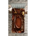 thumbnail image 3 of Ambesonne Harvest Quilted Bedspread Set 2 Pcs, Dinner at Thanksgiving, Twin Size, Brown Orange, 3 of 3