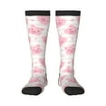 thumbnail image 2 of Lsque Cartoon Pig Printed Crew Socks Men's Women's LightWeight Thin Casual Calf Socks ,Knee High Socks,Cotton Socks, 2 of 9