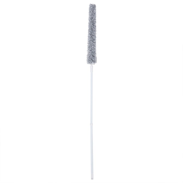 NIKOU Pinceau de Nettoyage Outil Microfibre Chenille Longue Poignée Maison Flexible Rétractable Extension Plume