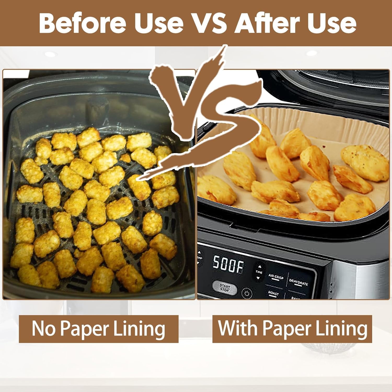 Air Fryer Disposable Paper Liner for AG301,125 Pcs Air Fryer Liners Disposable Parchment Paper Airfryer Liners Air Fryer Accessories for Indoor Grill Air Fryer Oven Liner