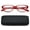 Red & Case, variant on Newbee Fashion- Women Reading Glasses Premium High Quality Cat eye Reading Glasses for Women with Case Hard Case