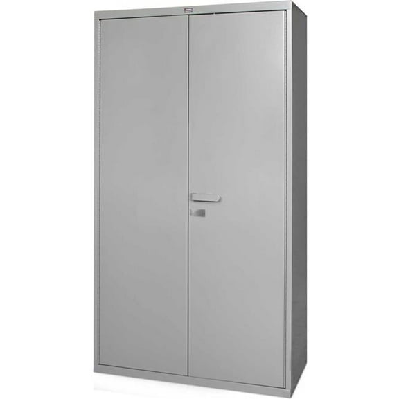 14 Gauge Global Industrial All-Welded Heavy Duty Storage Cabinet, Gray - 36 x 24 x 78 in.