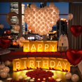 thumbnail image 3 of Decoraciones de cumpleaños con letras Peledic iluminadas con globos, 3 of 6